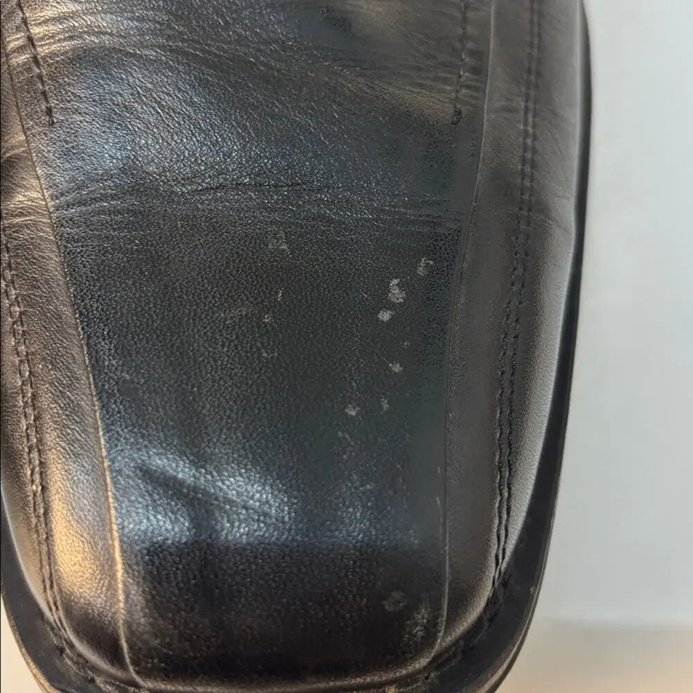 Johnston & Murphy Harding Panel Bicycle Toe Oxford Mens Dress Shoes Black 8.5M